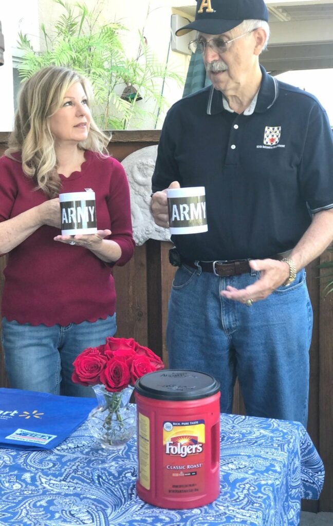 Folgers Share a Cup and a Story with the Veteran Next Door