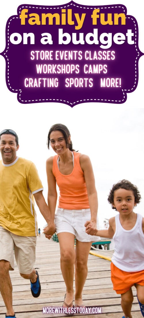 family having fun, holding hands, running