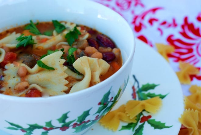 Slow Cooker Pasta E Fagioli by- An Alli Event