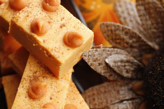 2 Ingredient Pumpkin Cheesecake Fudge Recipe By- The Thrifty Couple