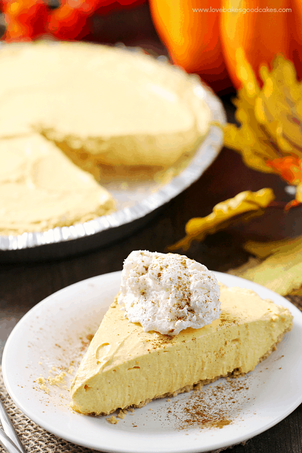 No-Bake Pumpkin Spice Cheesecake   by- Love Bakes Good Cakes