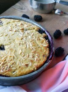 Gluten-free Almond Blackberry Cobbler
