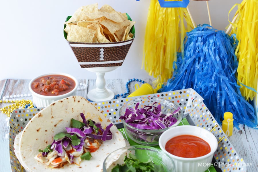 Fish Tacos on a game day buffet