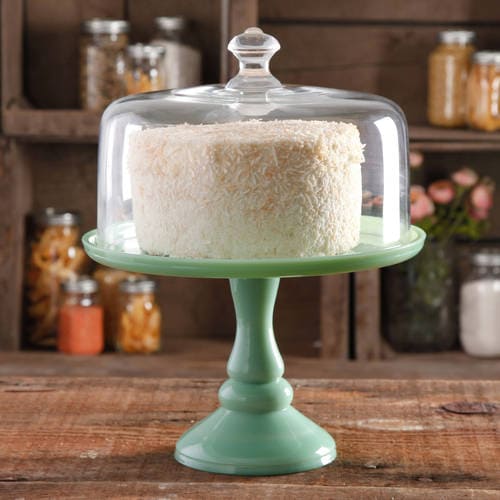 10" Cake Stand with Glass Cover Pioneer Woman at Walmart