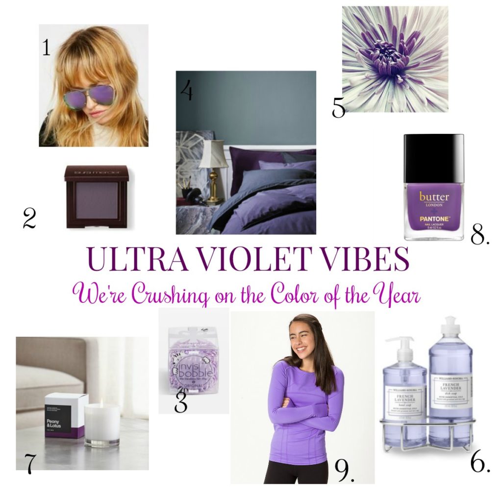 Ultra Violet Vibes- We're Crushing on the Color of the Year! This beautiful color is be showcased in both fashion and decor. See how we are adding pops of color!