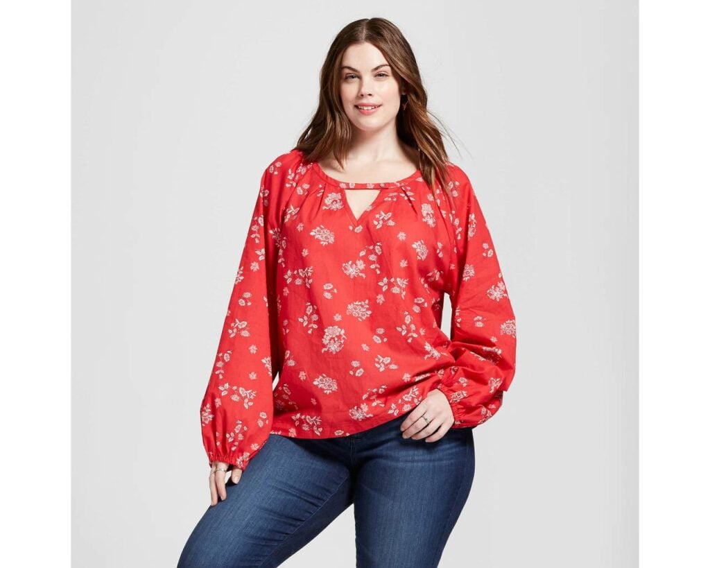 target plus size blouses