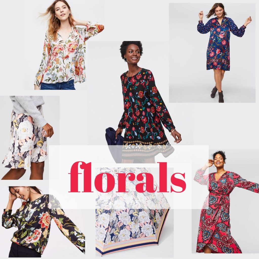 Spring floral outfits from LOFT