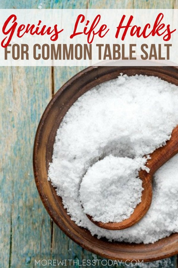List of Genius Life Hacks Using Table Salt 