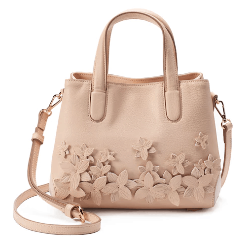 LC Lauren Conrad Lili Flower Convertible Tote Kohl's