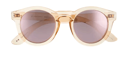 LC Lauren Conrad Arianna 50mm Round Mirrored Sunglasses Kohl's