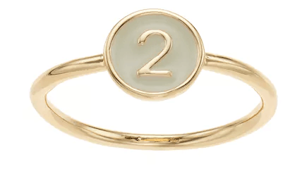 LC Lauren Conrad Monogram Number Ring Kohl's