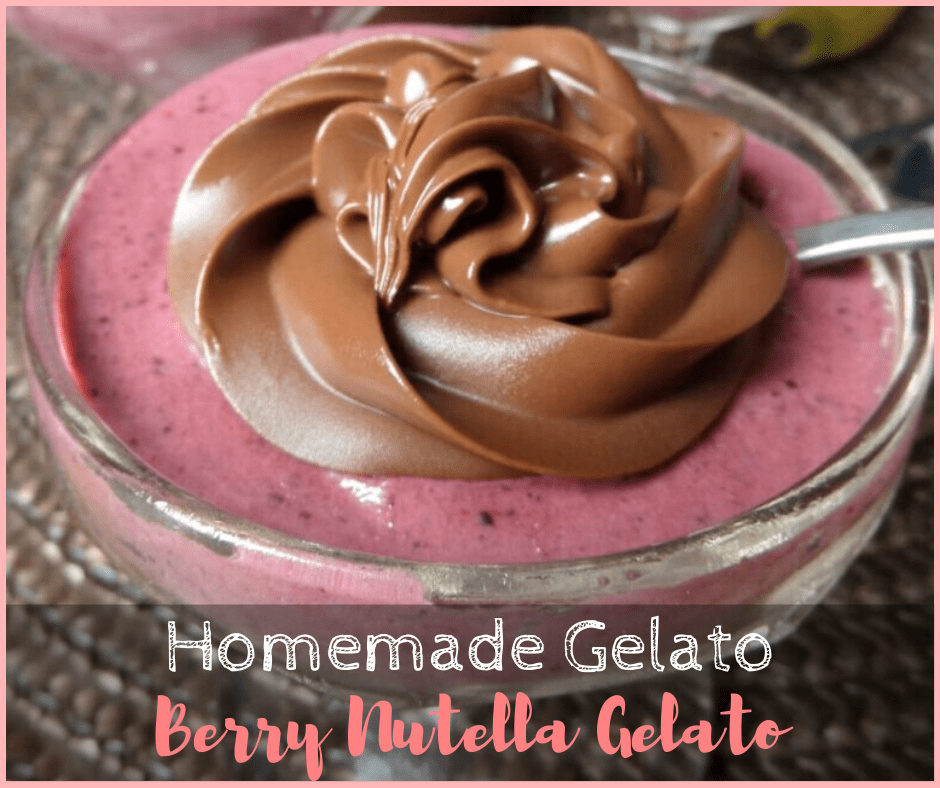 Homemade Gelato &#8211; Berry Nutella Gelato