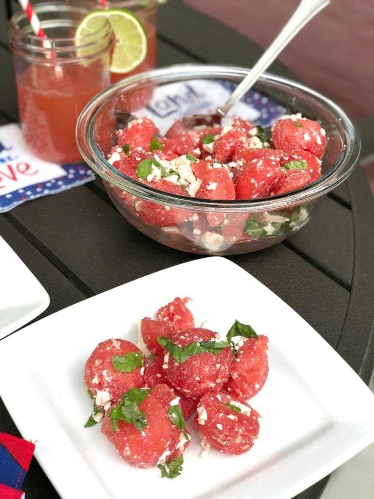 Watermelon feta salad