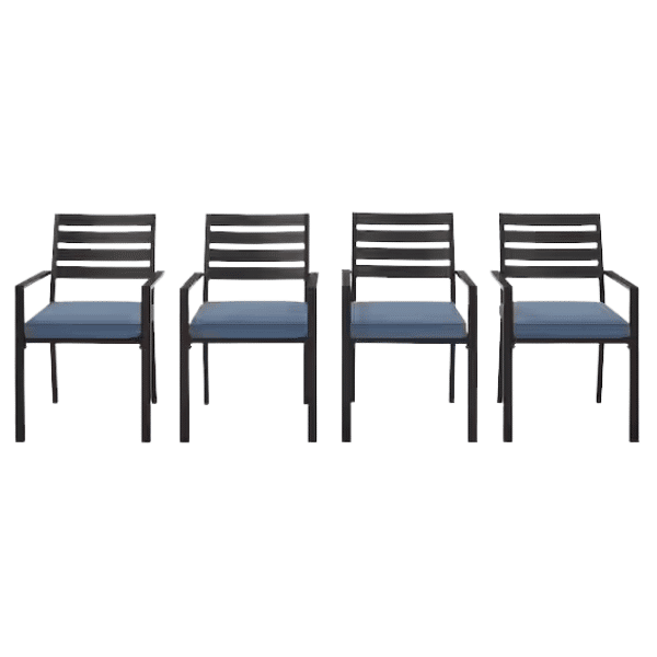 Hampton Bay - Dorset Black Outdoor Dining Chairs - Clearance Find - How to Save at Home Depot