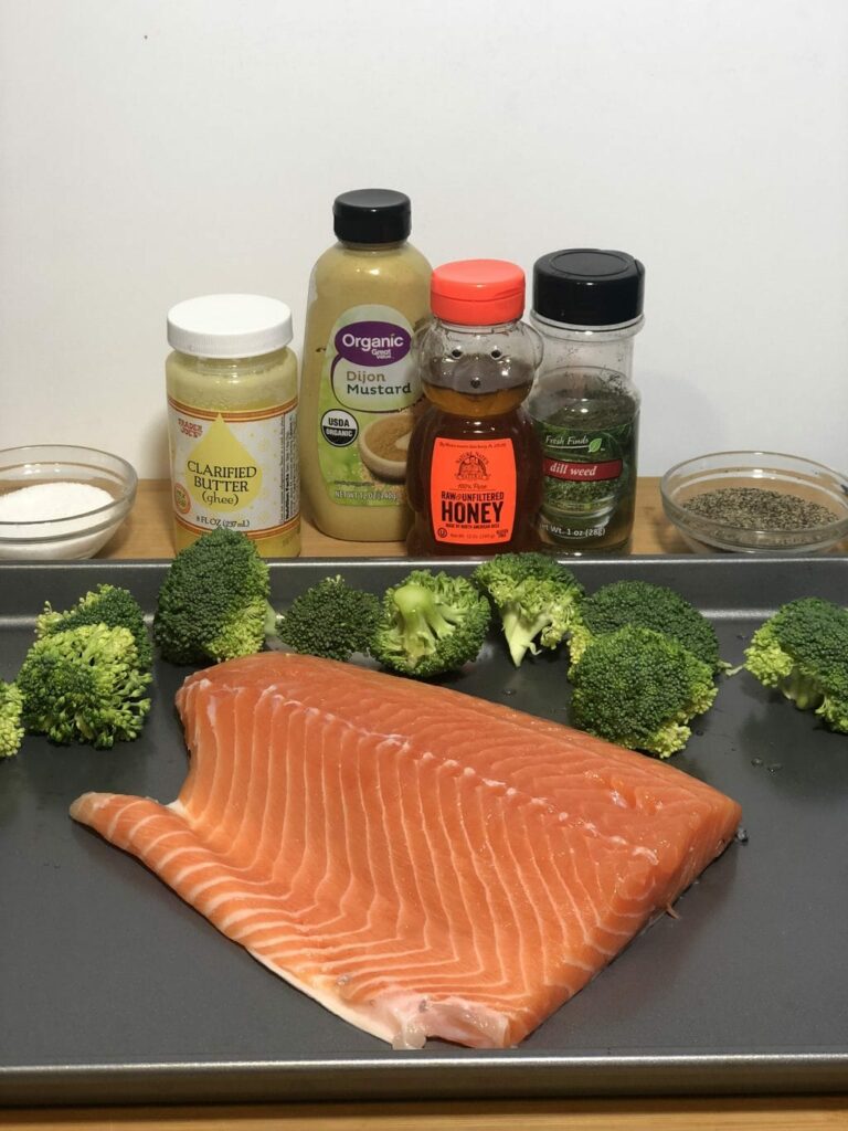 sheet pan salmon recipe ingredients