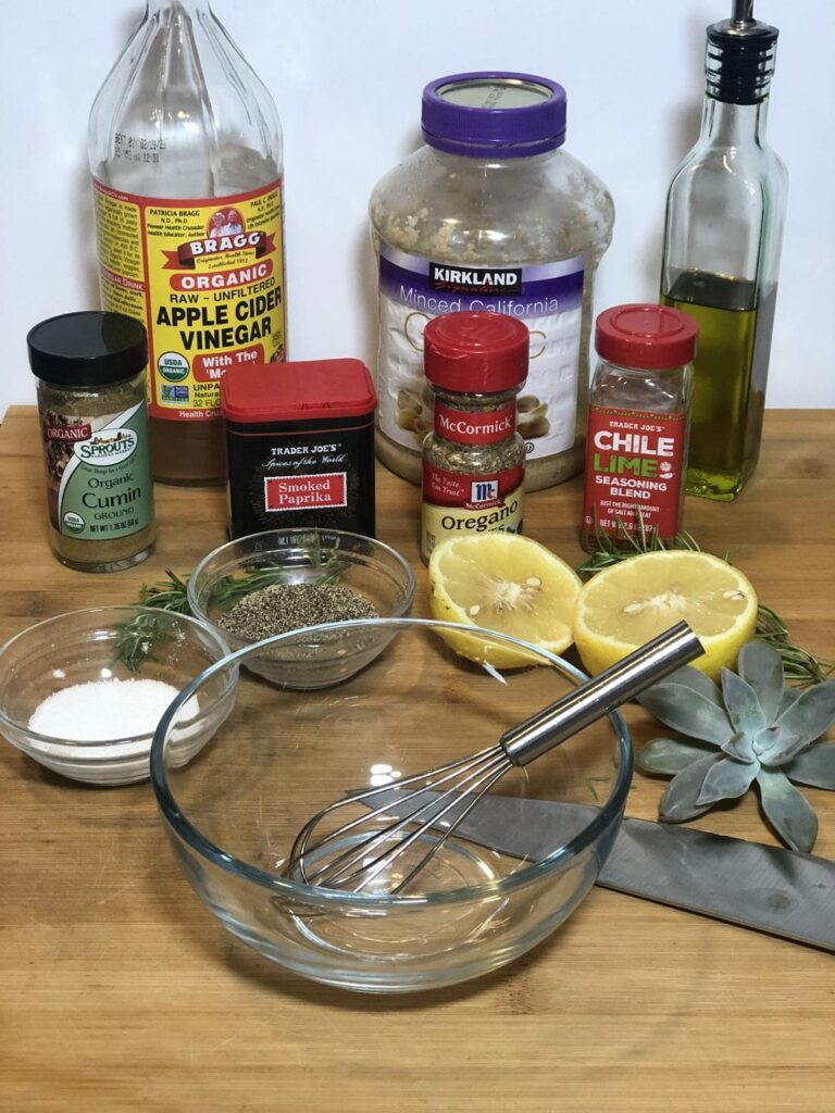 ingredients to make Shredded Pork Carnitas 