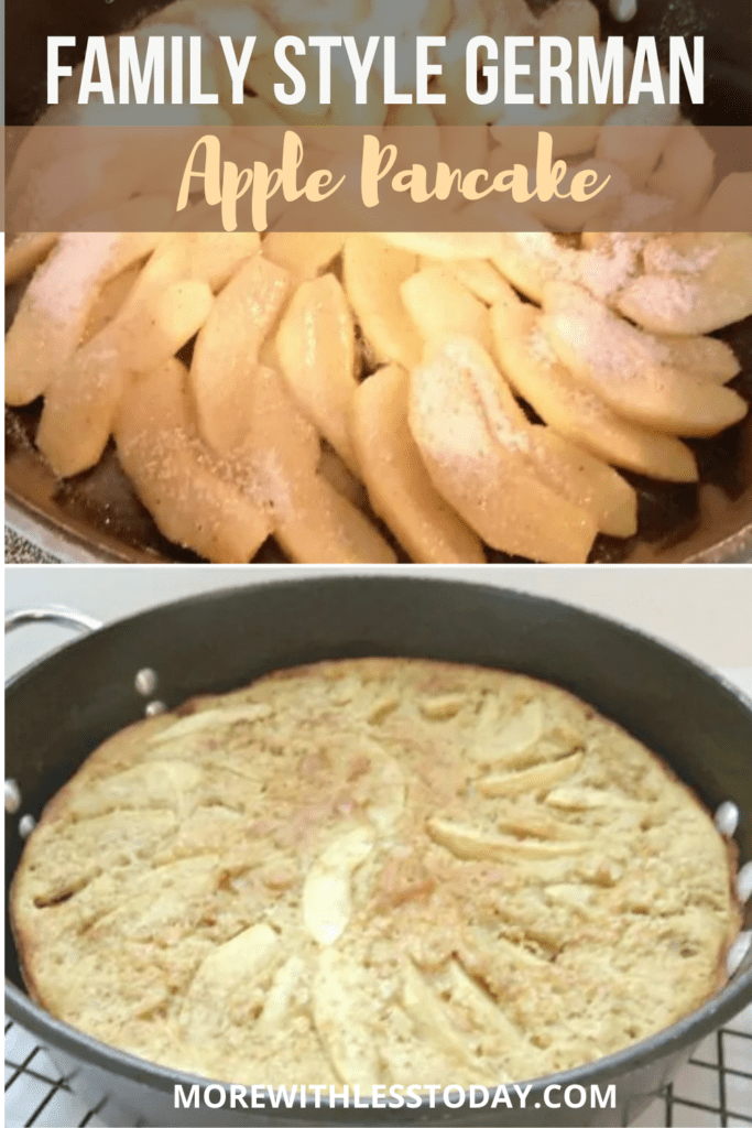 Family Style German Apple Pancake