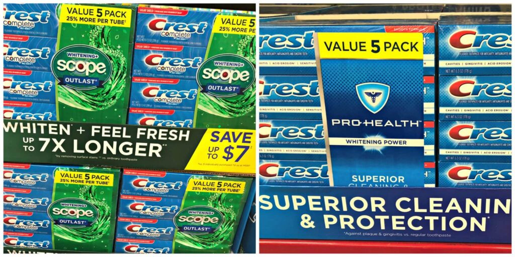 Crest sale at Sam's Club