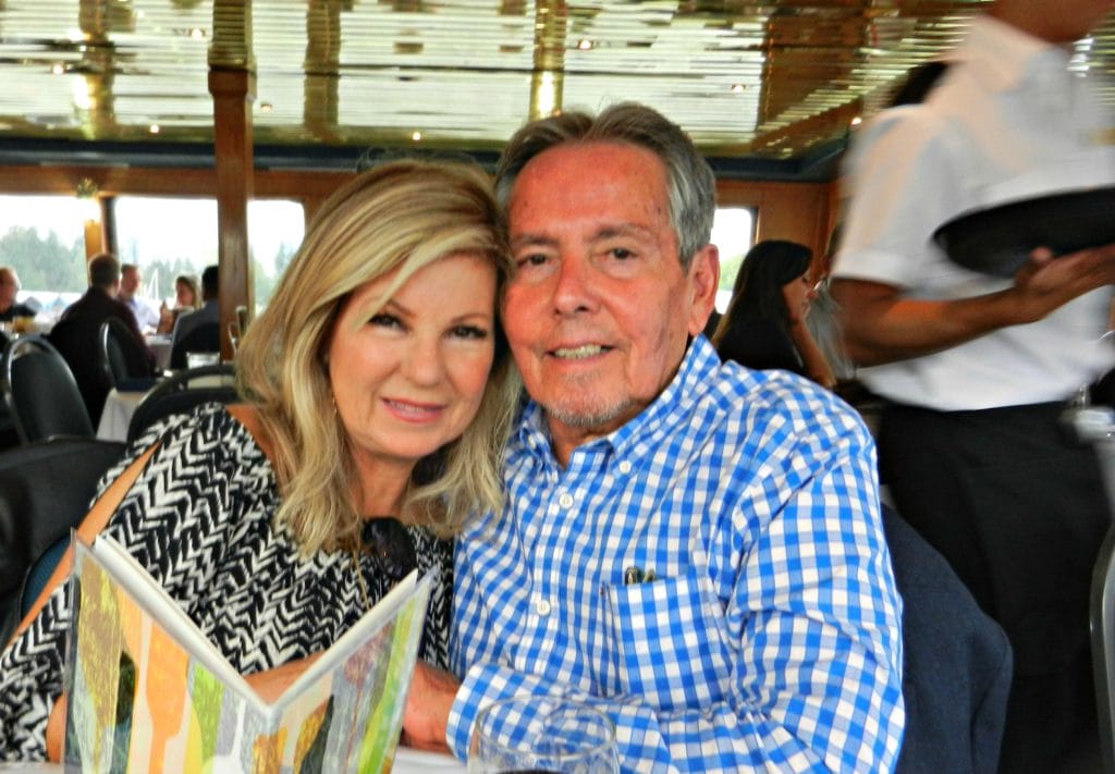 Lori Felix on a cruise with her husband