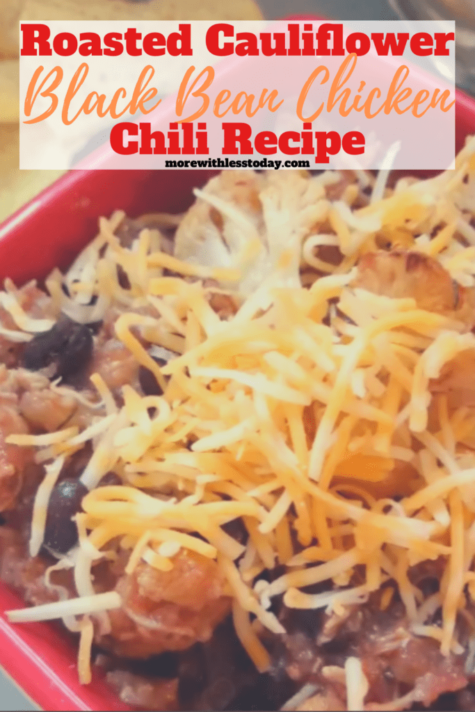 Roasted Cauliflower Black Bean Chicken Chili Recipe
