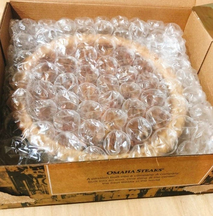 Omaha Steaks Pecan Pie in packaging