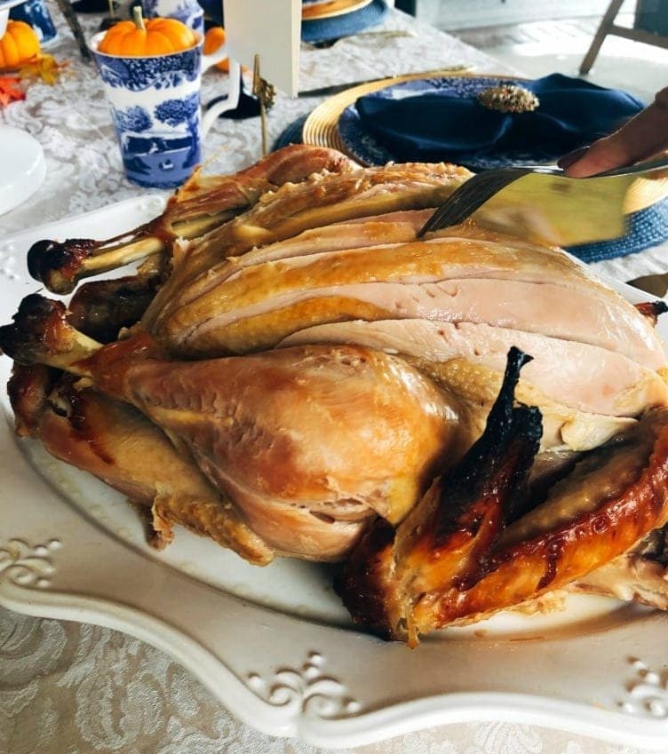 Omaha Steaks Thanksgiving Turkey carved