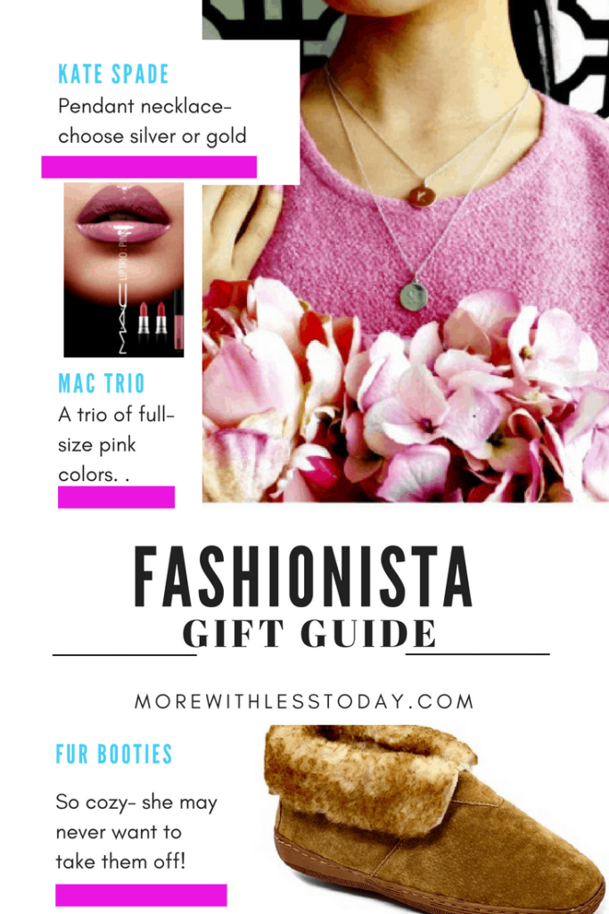 collage of trendy fashionable gifts for her