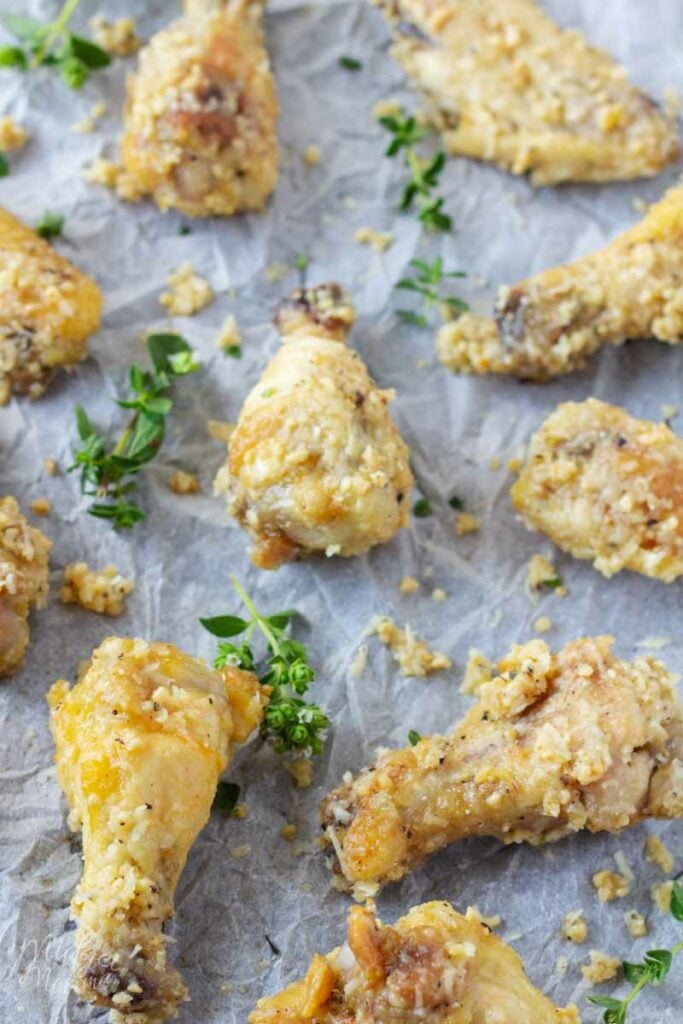 Garlic Parmesan Chicken Wings by Midget Momma