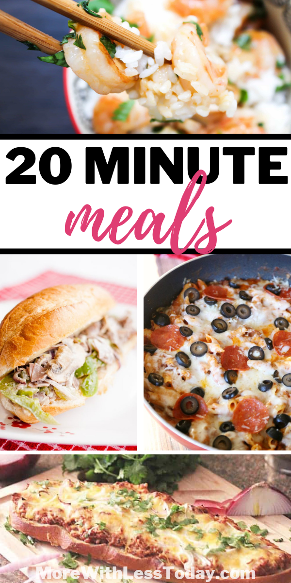 Twenty Minute Meals That Are Faster Than Take-Out &#8211; Quick and Easy 20 Minute Recipes