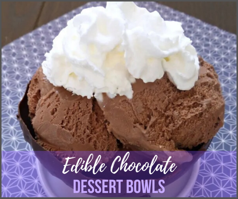 Edible Chocolate Dessert Bowls Made with Balloons