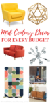 Mid Century Decor For Every Budget from Walmart and it is Fab!
