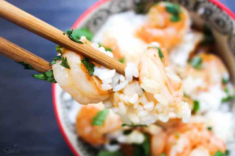 Coconut Lime Shrimp by A Dash of Sanity