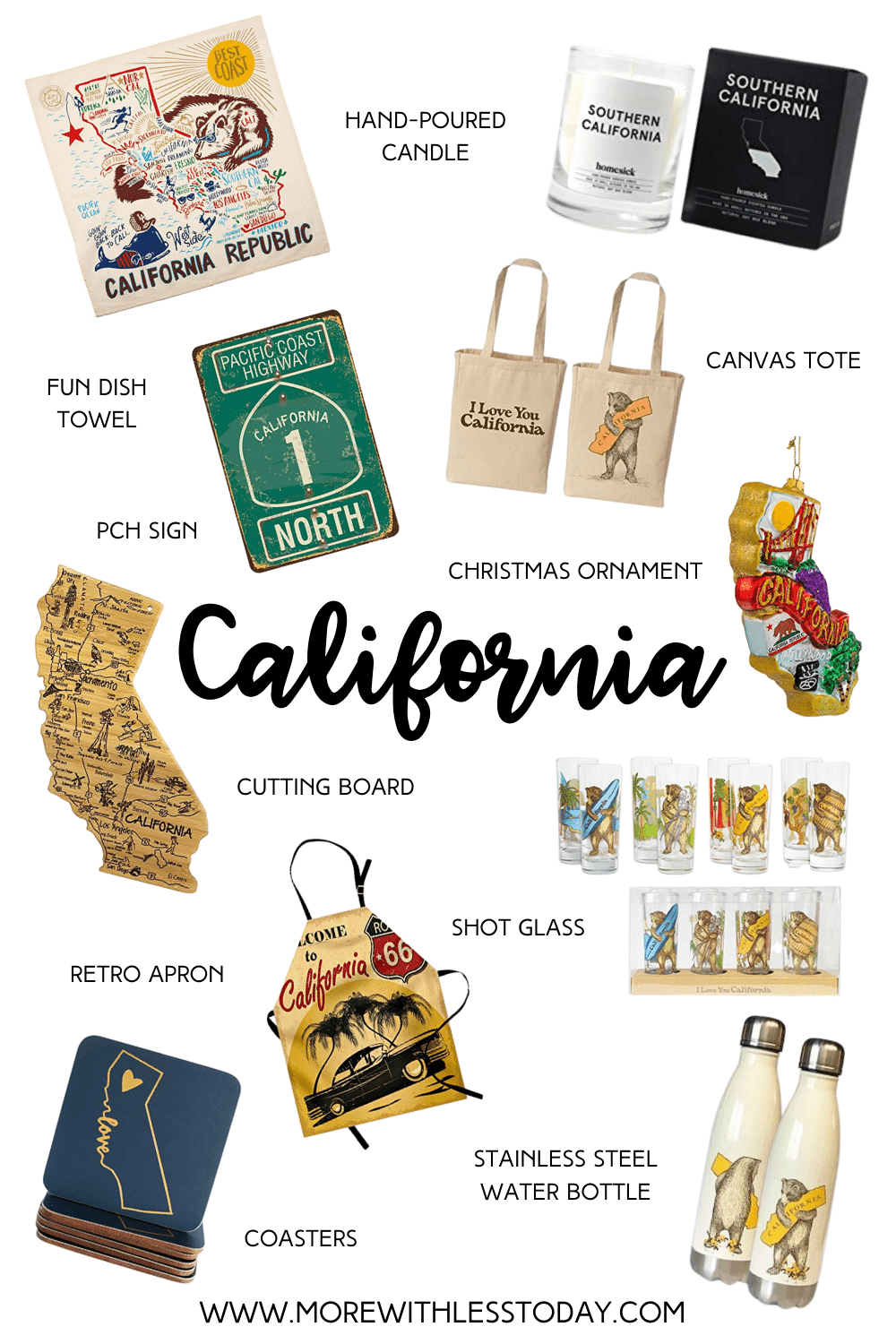 Gift Guide for the California Lover Gift Ideas with a California Theme