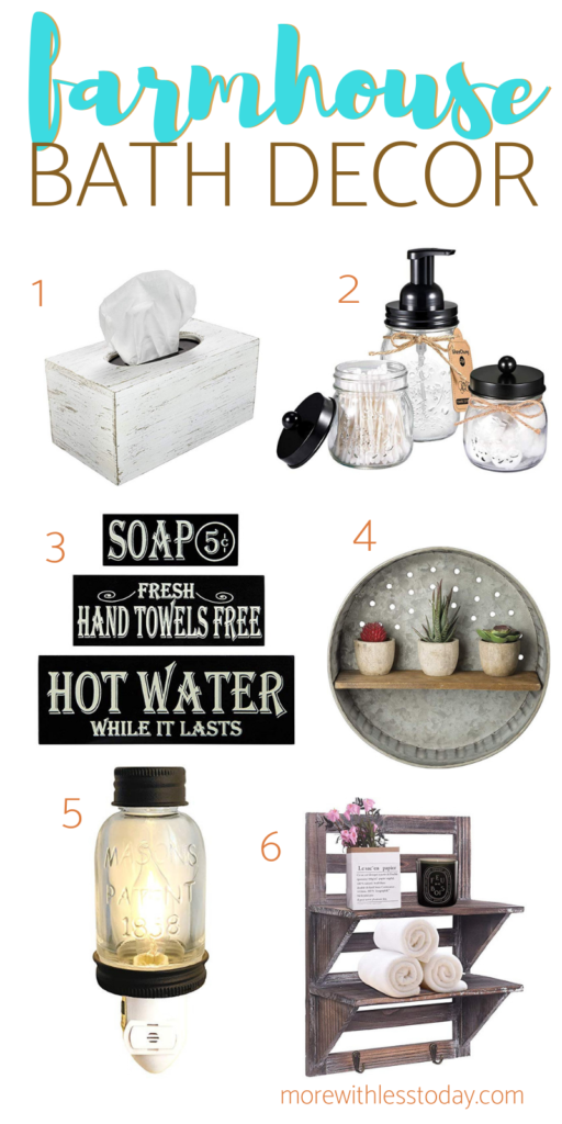 Modern Farmhouse Bathroom Accessories Online for the Budget Shopper