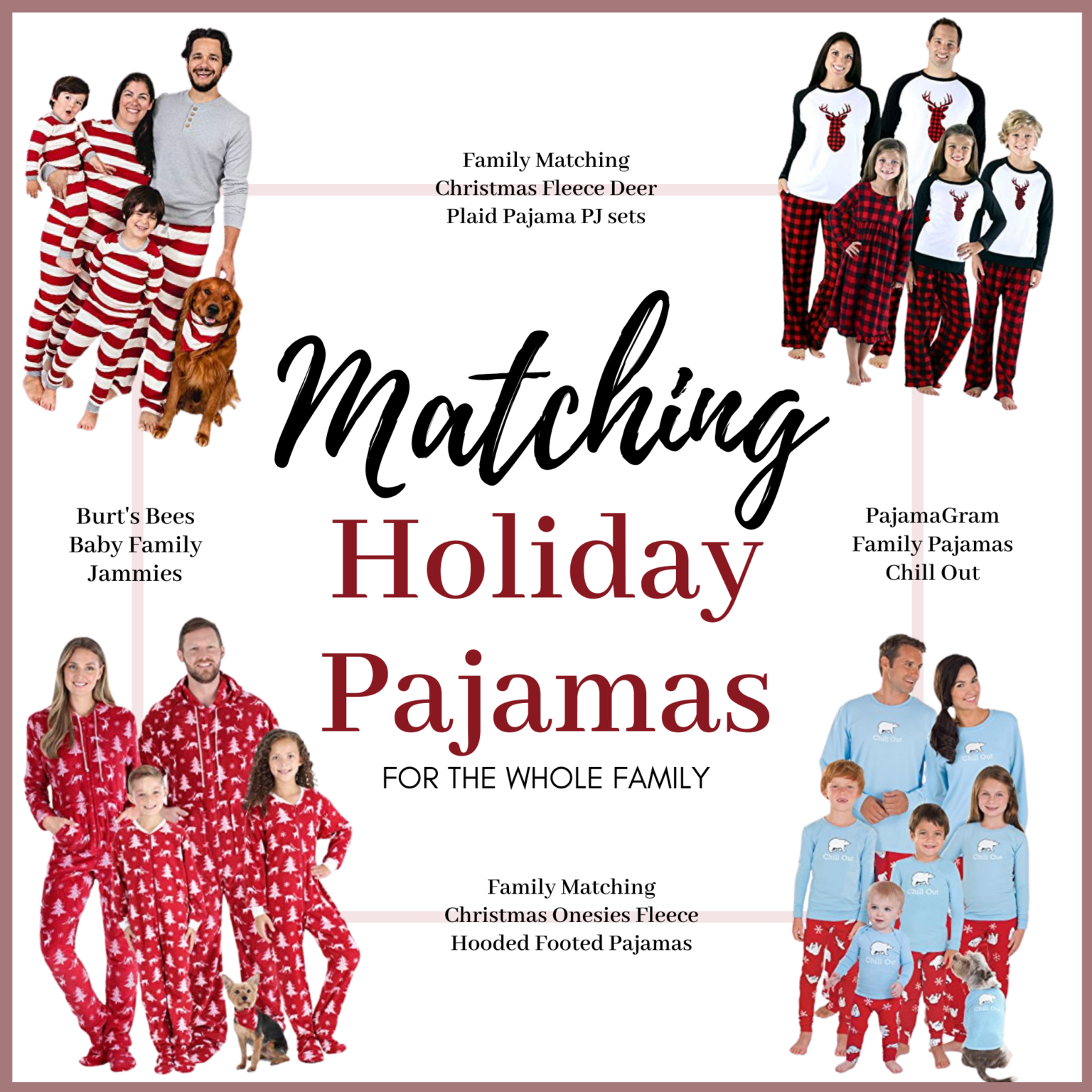 Family Christmas Pajama Sets Best Matching Holidays PJs for Everyone