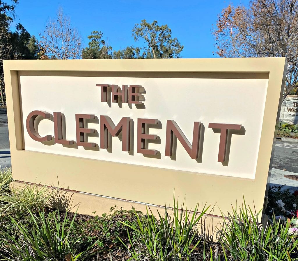 The Clement Hotel sign