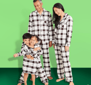 Buffalo check family pajamas