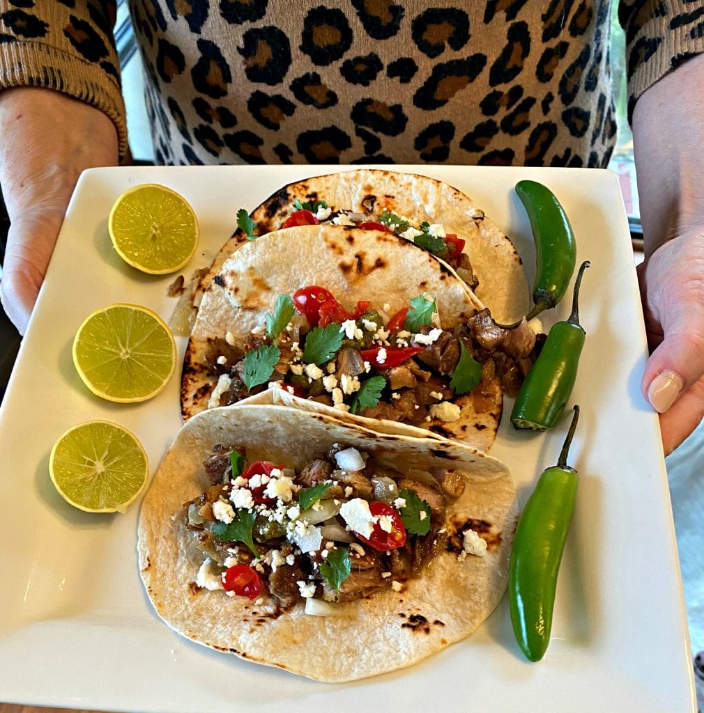pork carnitas made from Omaha Steaks kit