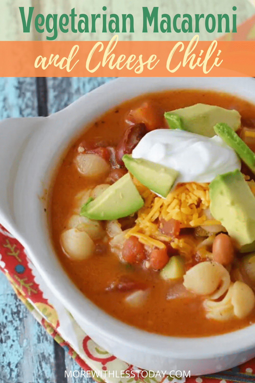 Vegetarian Macaroni and Cheese Chili Recipe