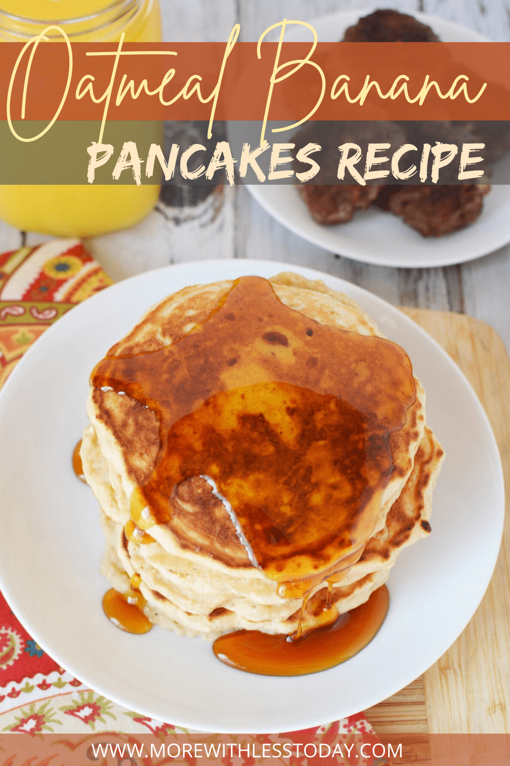 Oatmeal Banana Pancakes PIN