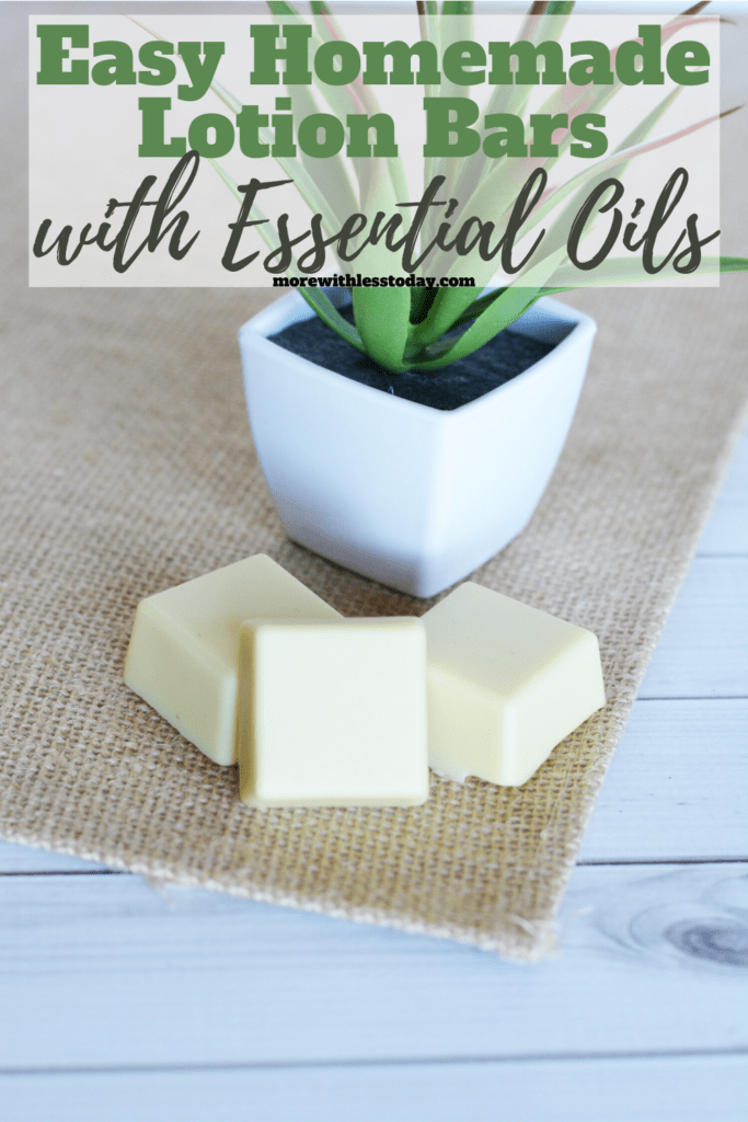 step by step directions for easy Homemade Lotion Bars with Essential Oils