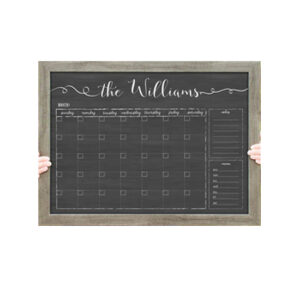 Personalized Dry Erase Chalkboard Calendar stylish organizing items