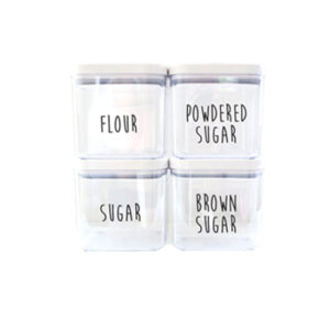 Custom OXO Pantry Canister Rae Dunn Inspired Organized Farmhouse Kitchen Pantry Custom Vinyl Decals