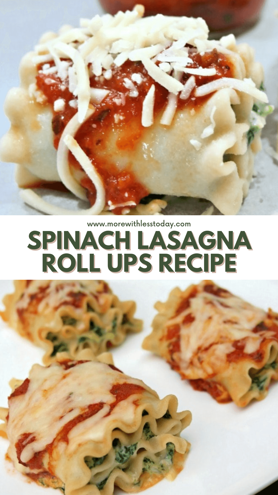 PIN for Spinach Lasagna Roll Ups