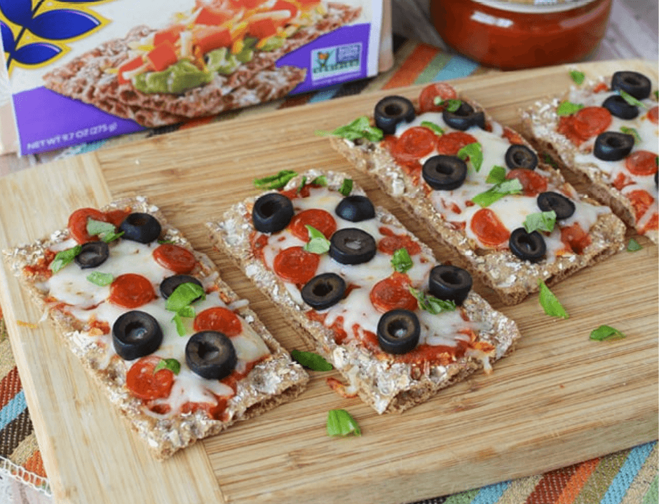 WASA Crispbread Pizza Appetizers Recipe