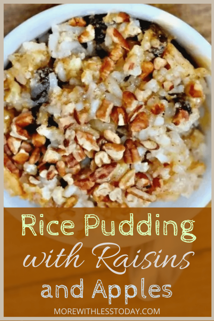 Rice Pudding with Raisins and Apples &#8211; Delicious and Easy Dessert