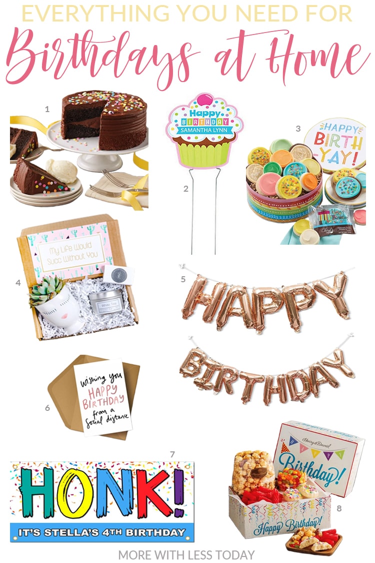 DriveBy Birthdays at Home and Treats to Send