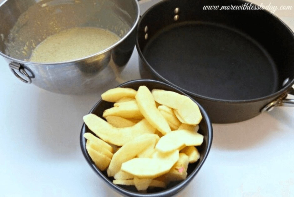 Ingredients for German Apple Pancakes