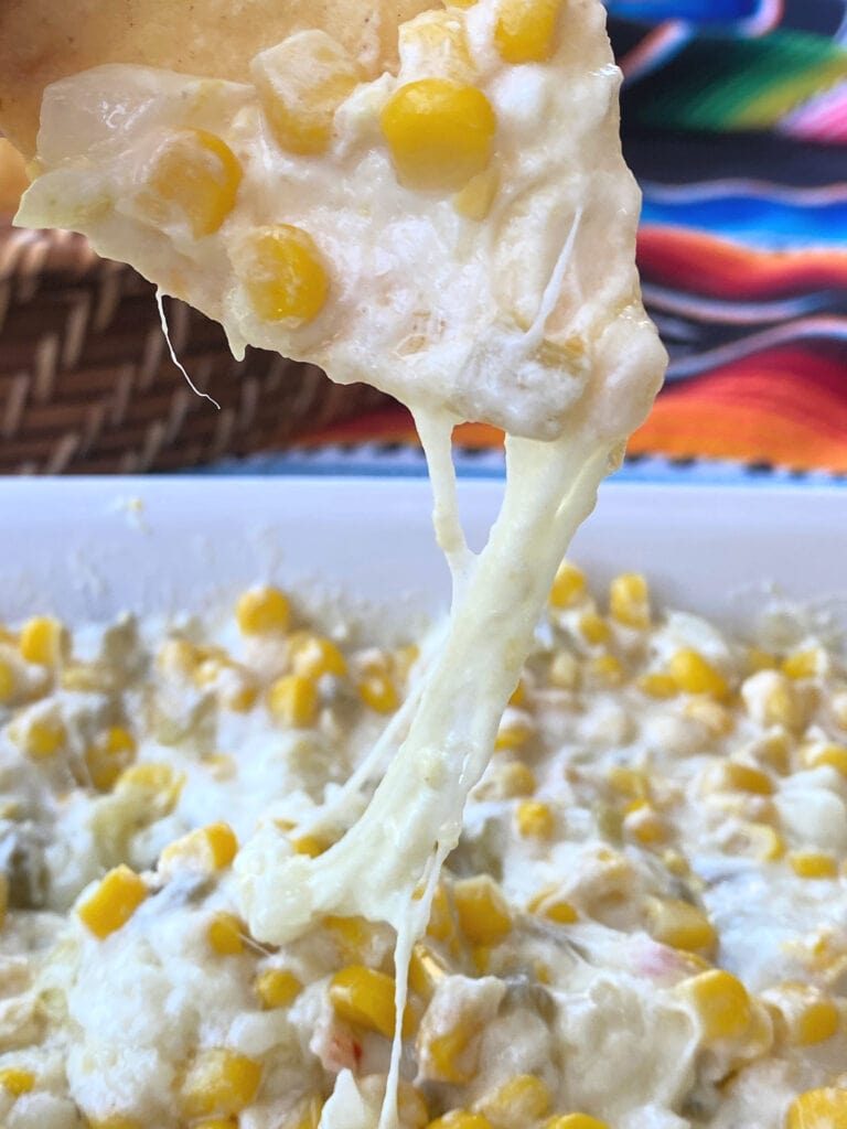 Corn Dip with LALA® Crema Mexicana with cheese