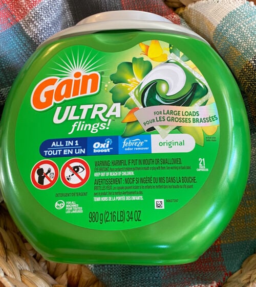 Gain Ultra Flings with Oxi Boost and Febreze for Large Loads One Pod